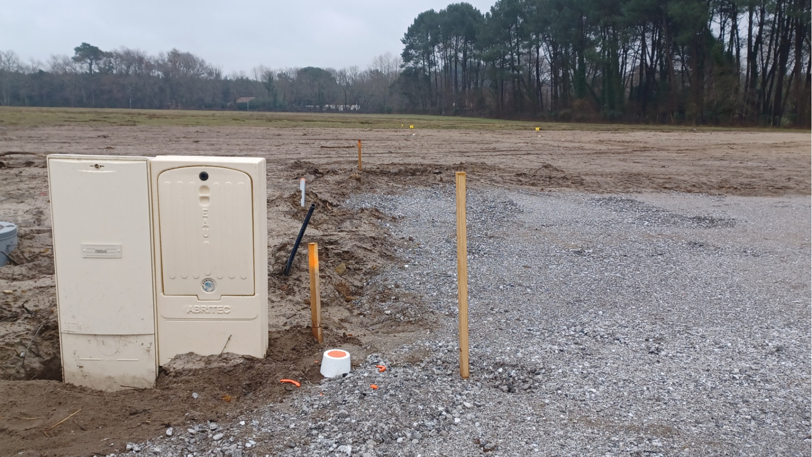 Terrain constructible de 579m2 à Labouheyre