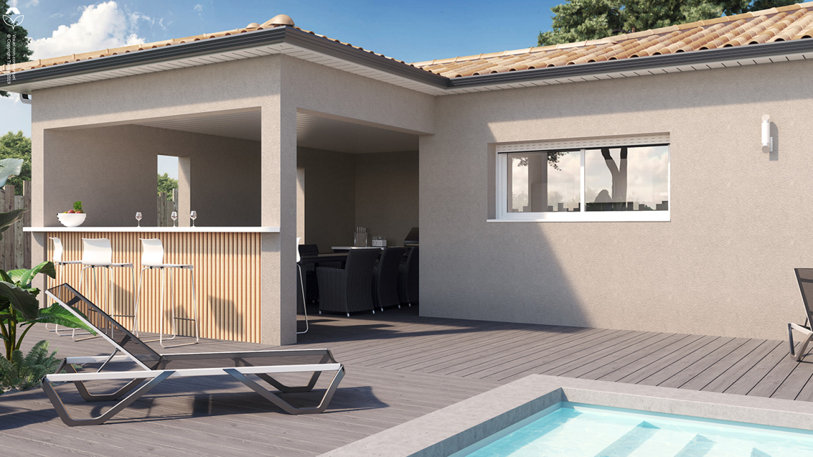 Maison neuve à Salles avec 4 chambres sur terrain de 902m2 / image 4