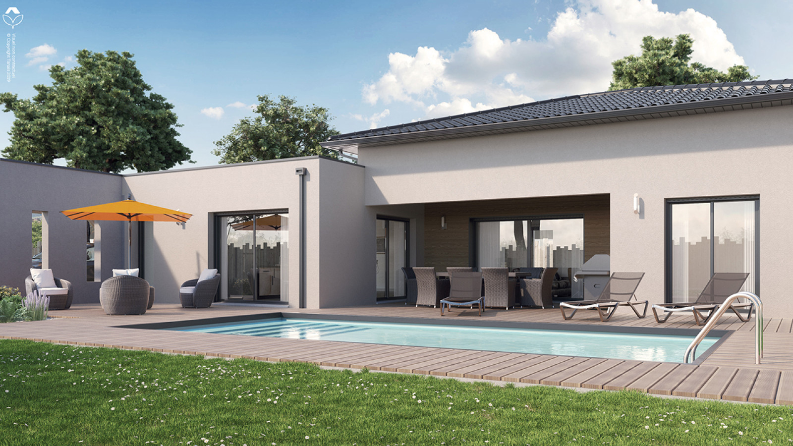 Maison neuve à Le Teich avec 4 chambres sur terrain de 650m2 / image 4