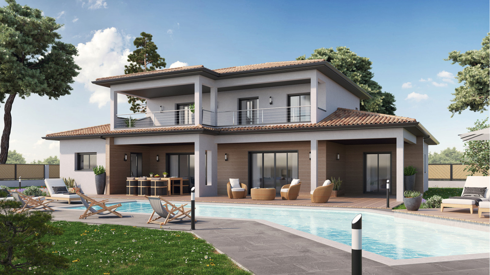 Maison neuve à Soustons avec 5 chambres sur terrain de 945m2 / image 2