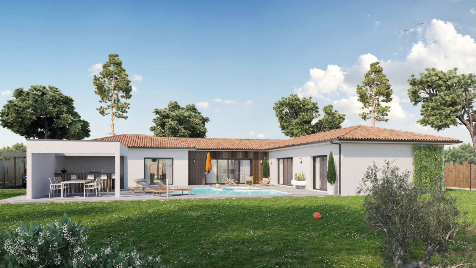 Maison neuve à Salles avec 4 chambres sur terrain de 902m2 / image 2