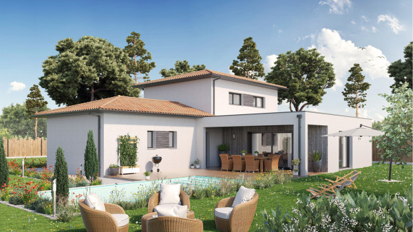 Maison neuve à La Teste-de-Buch avec 4 chambres sur terrain de 1000m2 - image 1