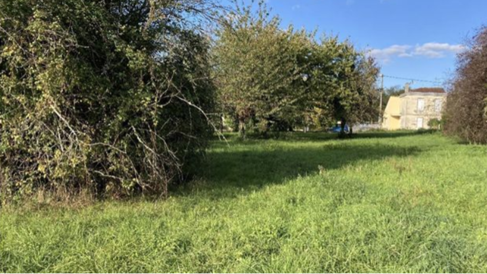 Terrain constructible de 3516m2 à Camarsac