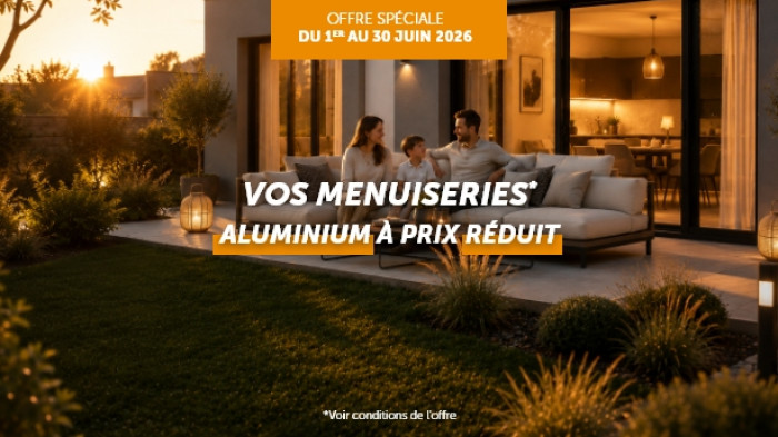 Offre limitée : Vos menuiseries aluminium à prix réduit !