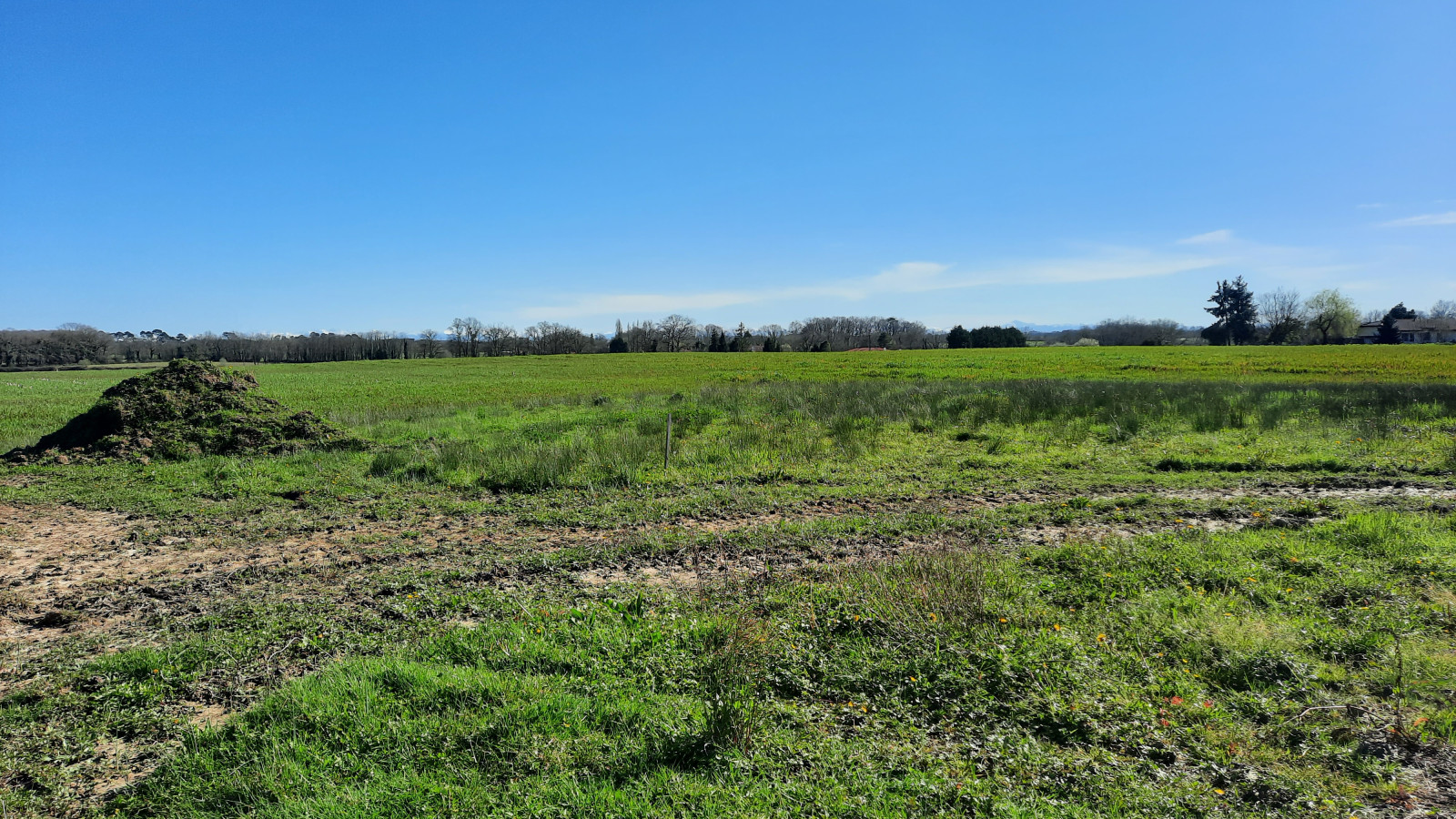 Terrain constructible de 500m2 à Hinx