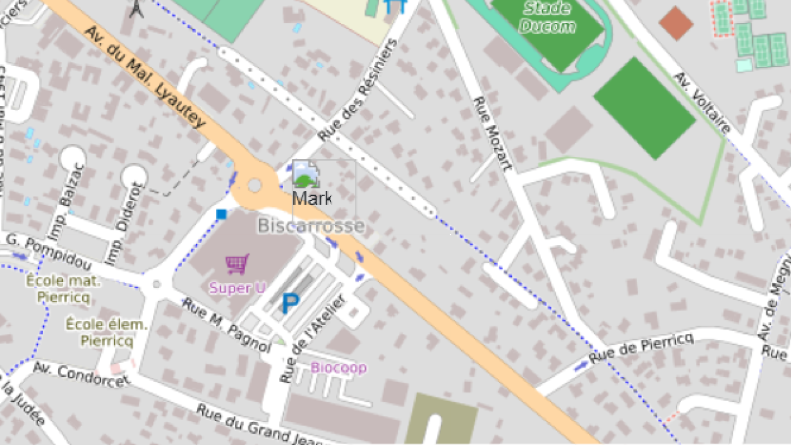 Terrain constructible de 635m2 à Biscarrosse