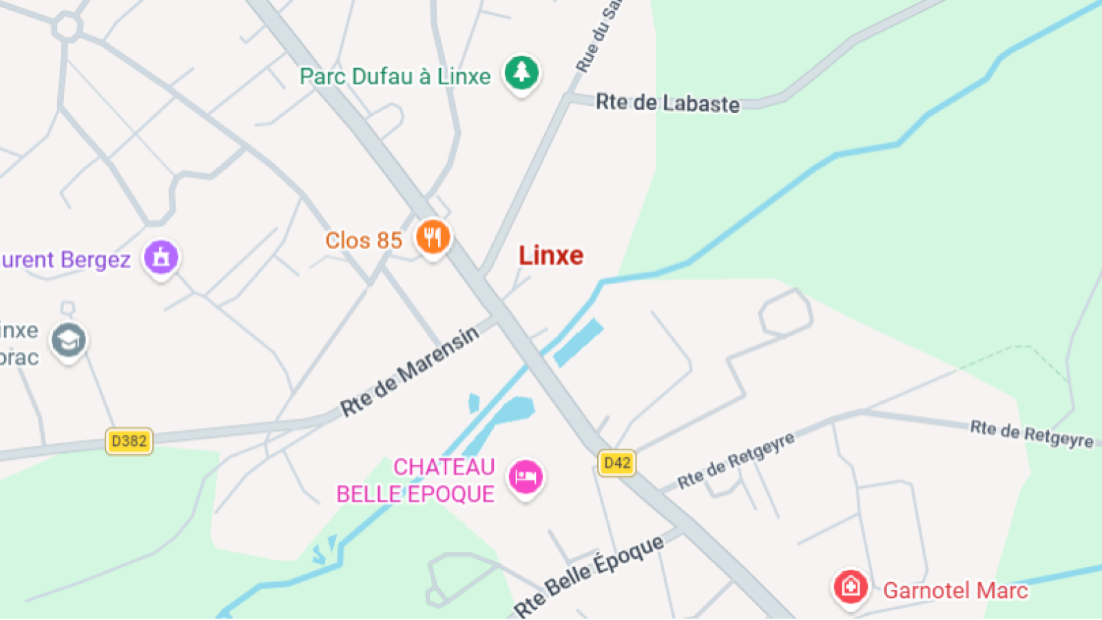 Terrain constructible de 1000m2 à Linxe