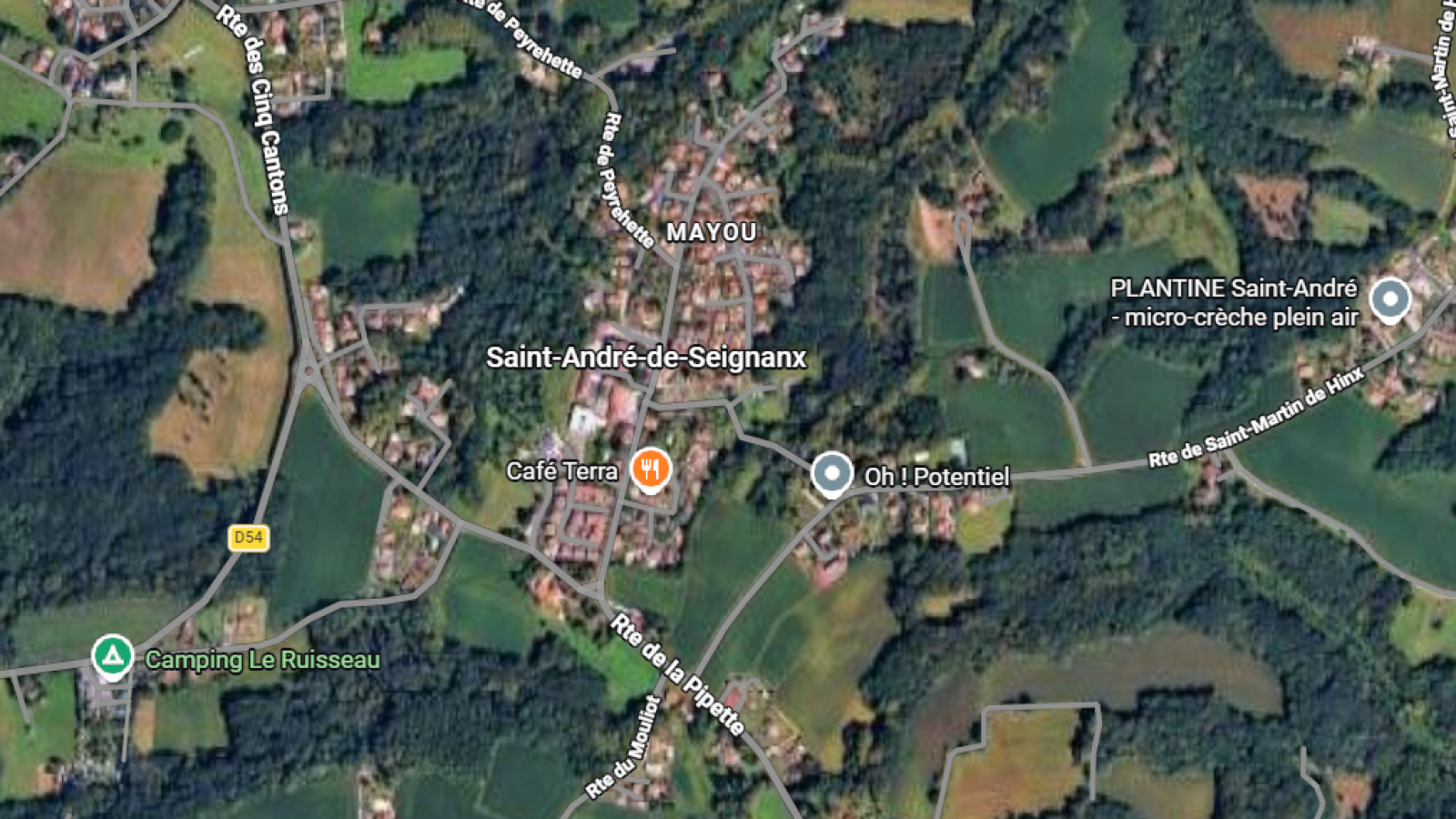 Terrain constructible de 877m2 à Saint-André-de-Seignanx