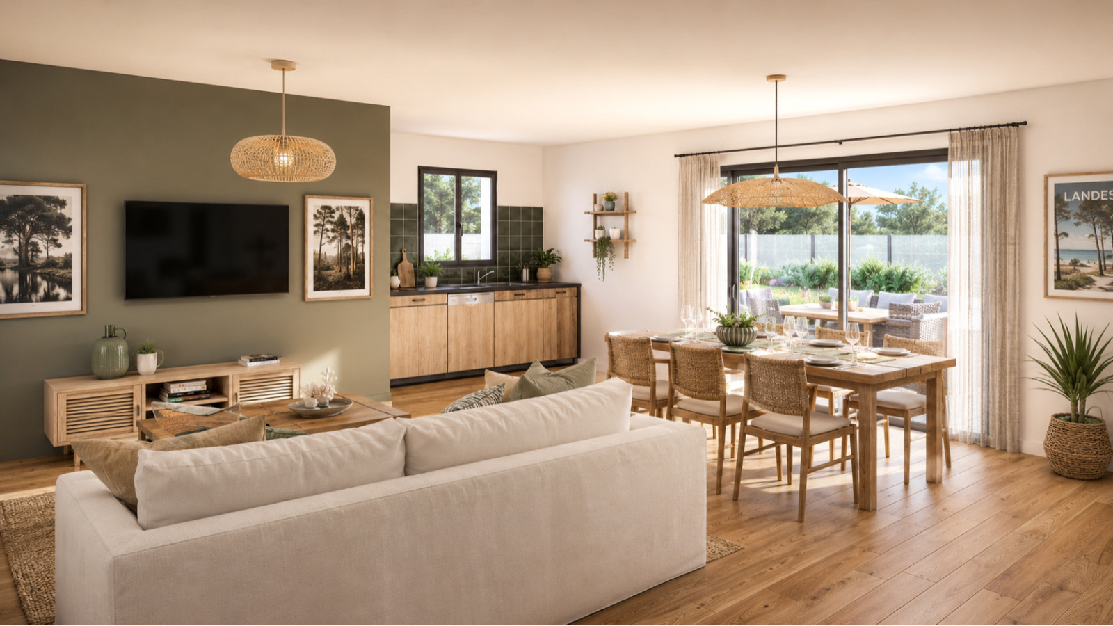 Maison neuve à Saint-Jean-de-Marsacq avec 3 chambres sur terrain de 1046m2 / image 4