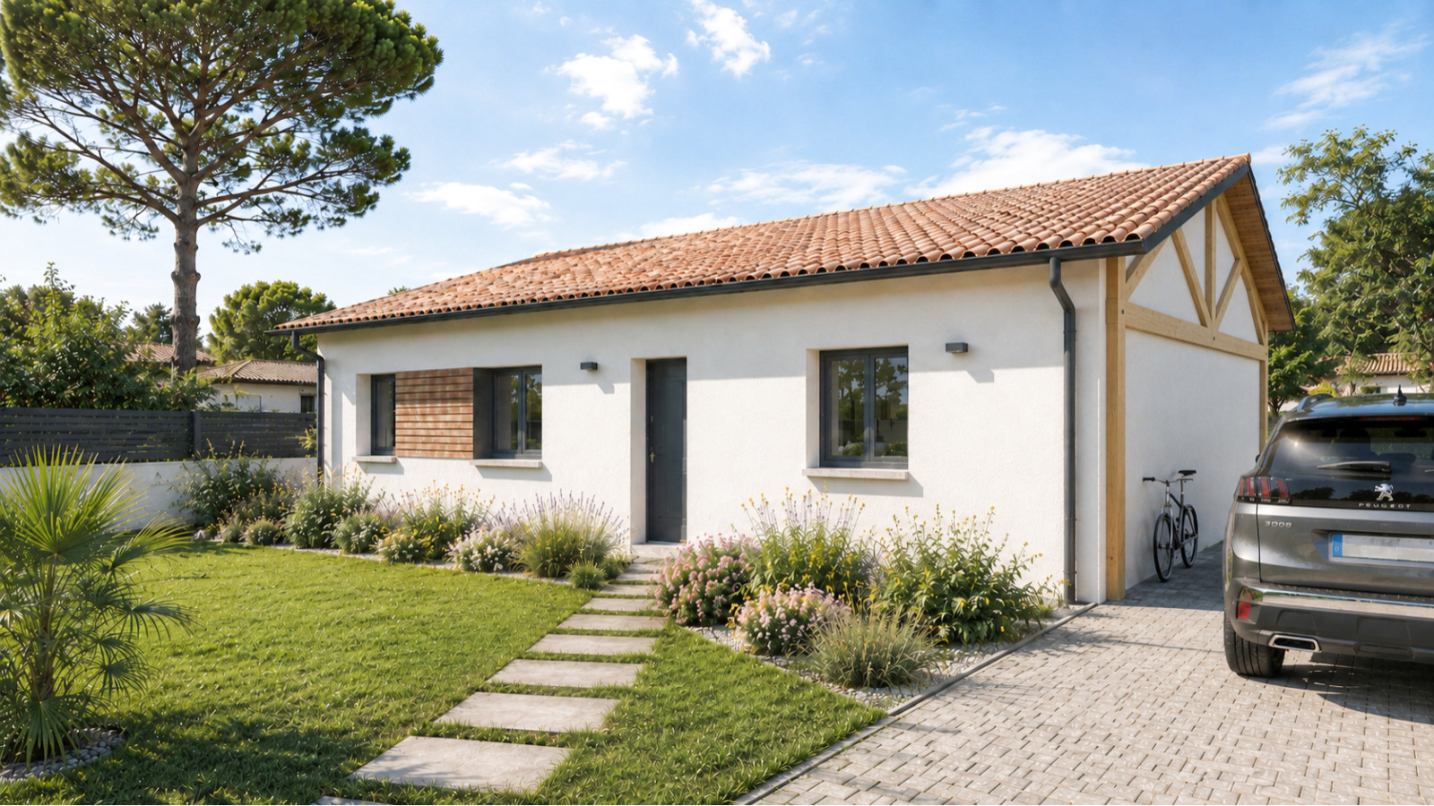 Maison neuve à Saubion avec 3 chambres sur terrain de 689m2 / image 2