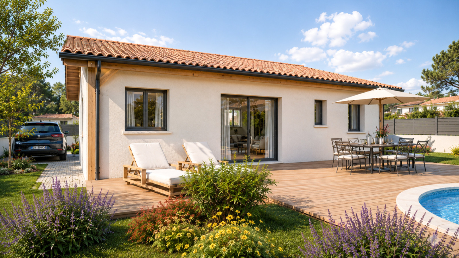 Maison neuve à Saubion avec 3 chambres sur terrain de 689m2 / image 3