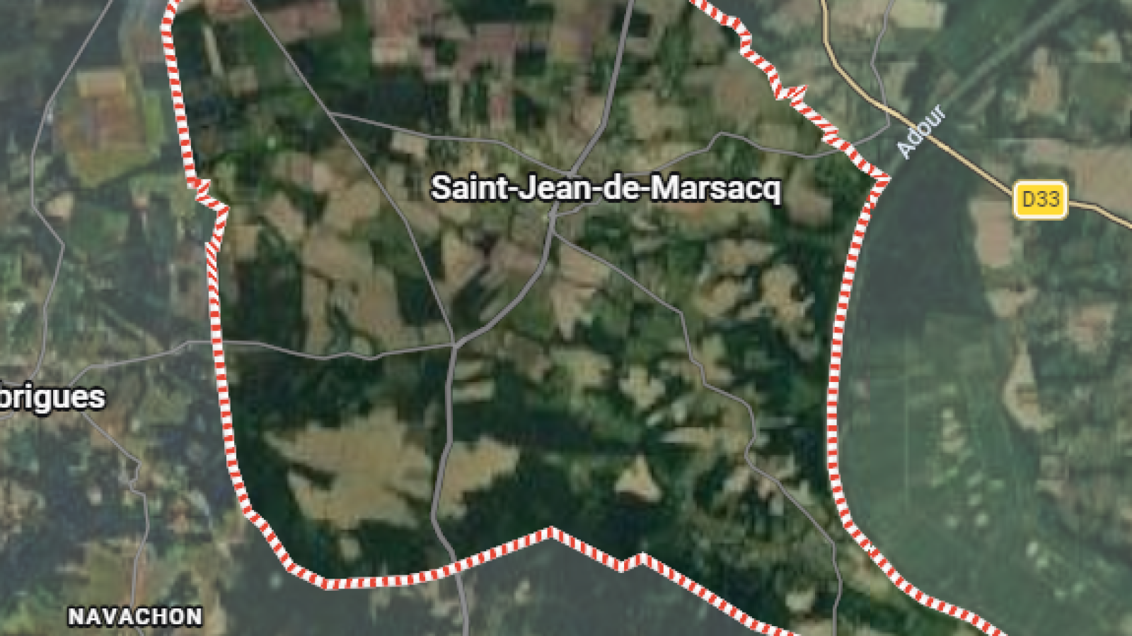 Terrain constructible de 1046m2 à Saint-Jean-de-Marsacq