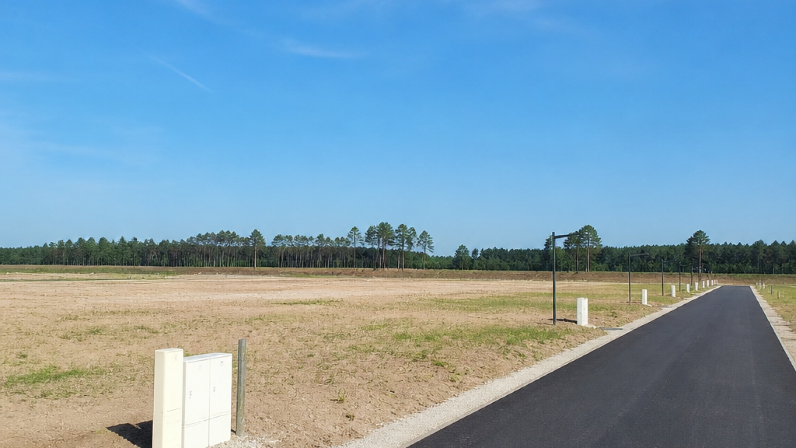Terrain constructible de 405m2 à Magescq