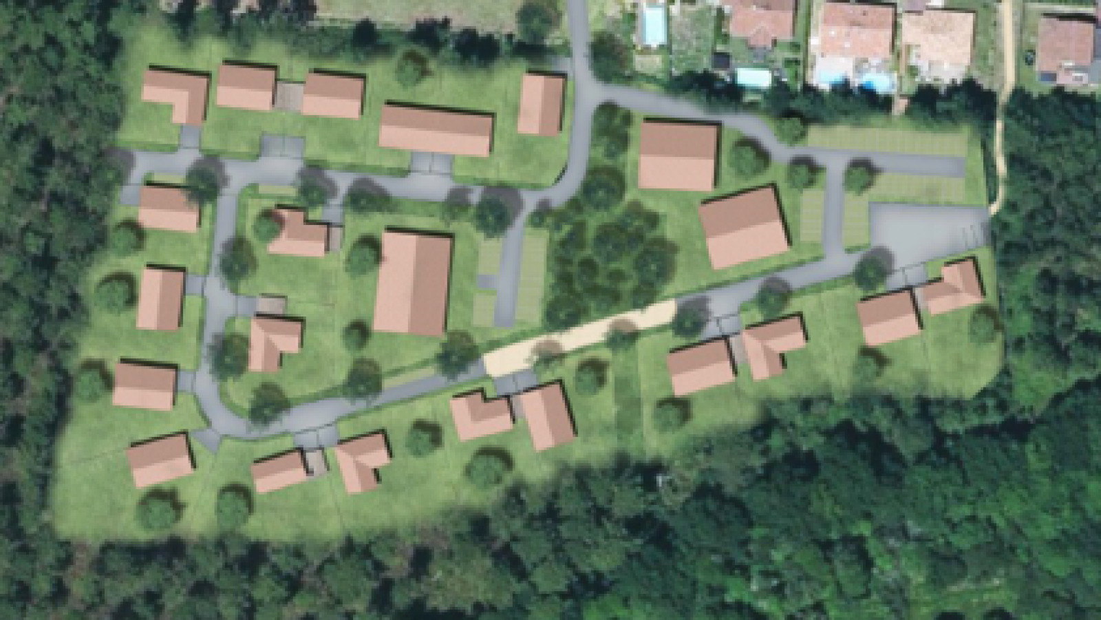 Terrain constructible de 501m2 à Tosse