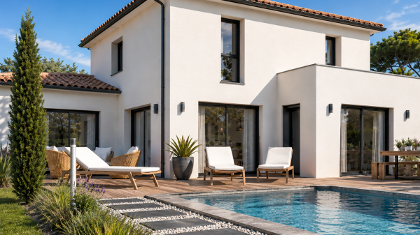 Maison neuve à Gujan-Mestras avec 4 chambres sur terrain de 840m2 - image 3