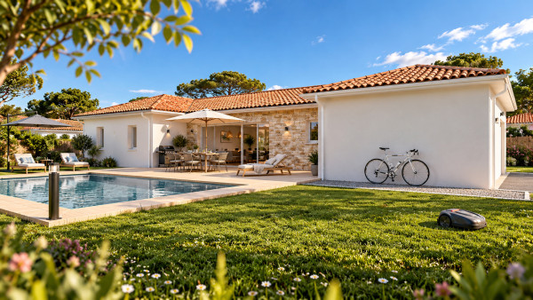 Maison neuve à La Lande-de-Fronsac avec 3 chambres sur terrain de 537m2 - image 1