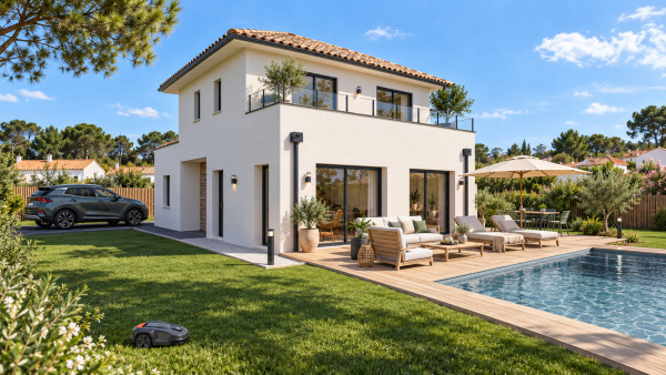Maison neuve à Blanquefort avec 4 chambres sur terrain de 666m2 - image 2