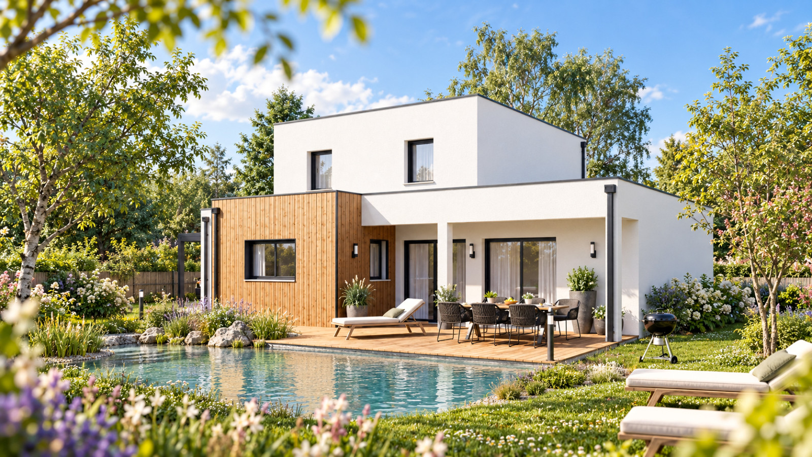 Maison neuve à Guîtres avec 4 chambres sur terrain de 707m2 / image 3