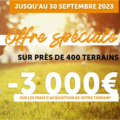 Offre limitée : Tanaïs Habitat vous offre jusqu’à 3.000 € sur l’acquisition de votre terrain !